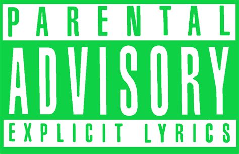 Gold Transparent Parental Advisory Logo