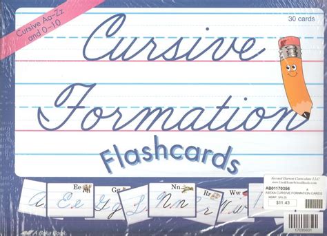 Abeka Cursive Formation Cards Item Ab01170356 Price 1525 Our