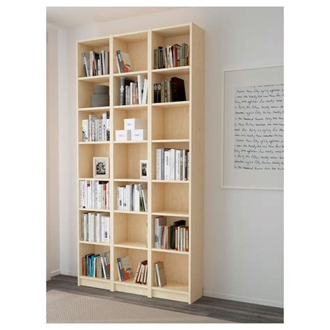 Billy Bookcase Birch Veneer 4714x11x9314 Ikea