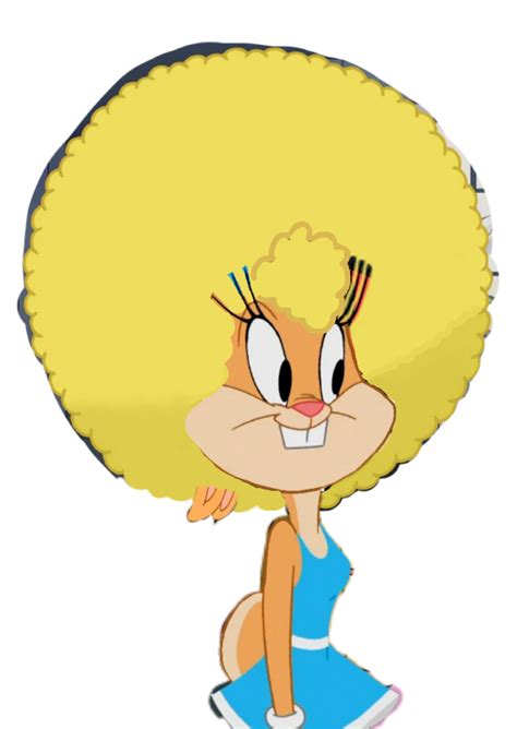 lola bunny with an afro hair looney tunes show by atomcrosshuy2022 on deviantart