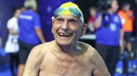Meet George The 99 Year Old Swimmer Attempting To Set New World Record Bbc Newsround