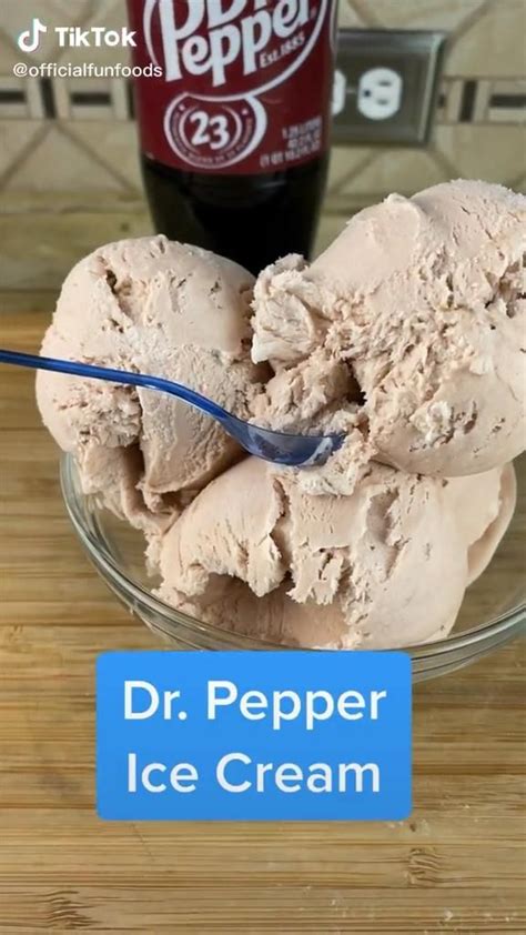 Dr Pepper Ice Cream Recipe Video Food Videos Desserts Food Drinks