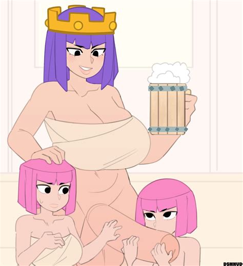 Rule 34 1futa 2girls Archer Clash Of Clans Archer Queen Clash Of Clans Artist Name Beer