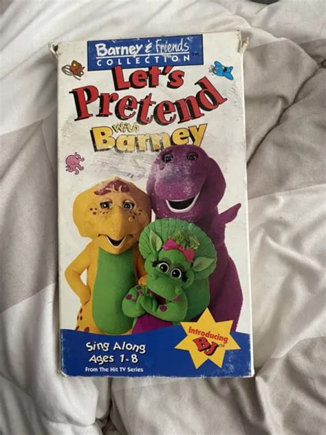 Barney And Friends Collection Lets Pretend Vhs Video Tape Lyons Sing