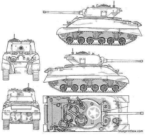 Sherman Tank Blueprints