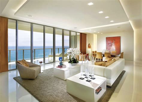 Modern Miami Condo Contemporary Interior Design Living Room