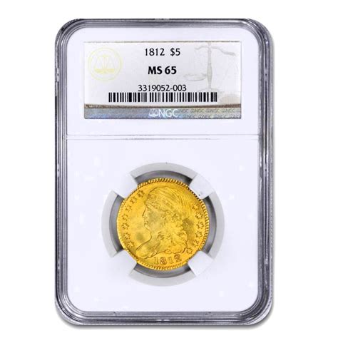 Buy 1812 Capped Bust 5 Gold Half Eagle Ms 65 Ngc Apmex