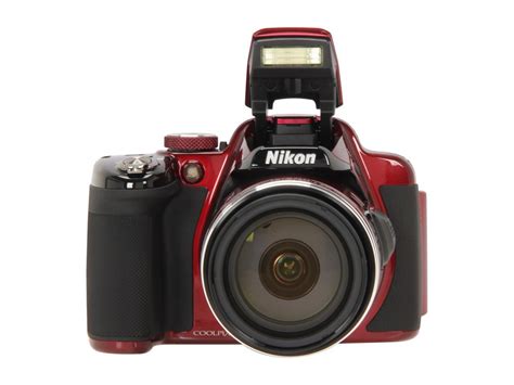 Nikon Coolpix P520 Red 181 Mp Wide Angle Digital Camera Hdtv Output