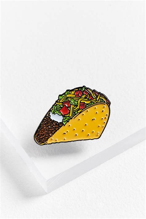 Yesterdays Crunchy Taco Pin Urban Outfitters