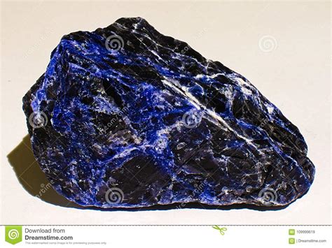 Black And Blue Sodalite Mineral Stone Stock Image Image Of