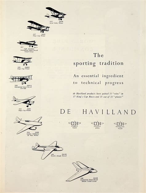De Havilland Aircraft Co Graces Guide
