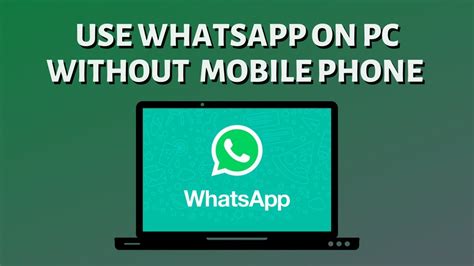 How To Use Whatsapp On Pc Without Mobile Phone 2022 Youtube