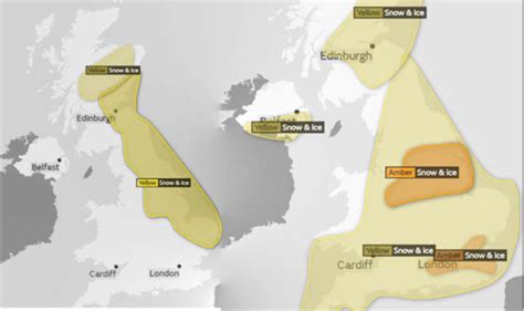 Snow Met Office Weather Warnings Live Updates Latest
