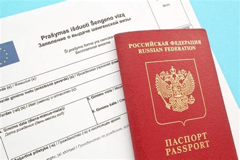 Schengen Visa Application Form In Russian And Lithuanian Language And