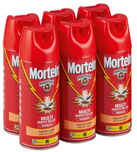 Mortein 6x300ml Powergard Ultra Fast Multi Insect Killer Aerosol Odourless Shop Today Get