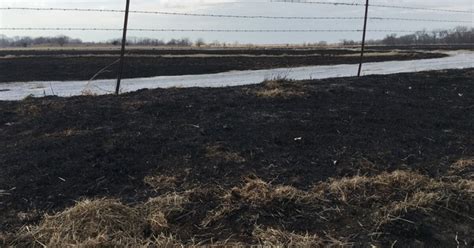 Hundreds Of Acres Scorched In Grass Fire