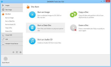 You can mount images, create files, and organise archives within the. DAEMON Tools Lite 10.5