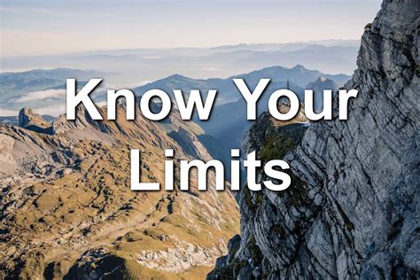 Know Your Limits Joseph Lalonde