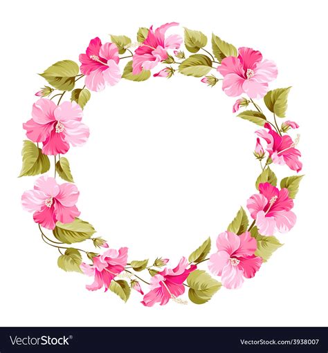 Floral Wreath Royalty Free Vector Image Vectorstock