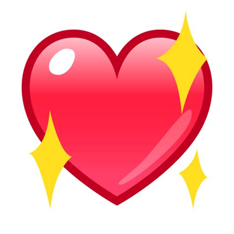 Red Heart Emoji Png Sparkle Heart Emoji Transparent Free Images