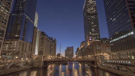 Chicago River At Night Photograph By Michael Racanelli Fine Art America