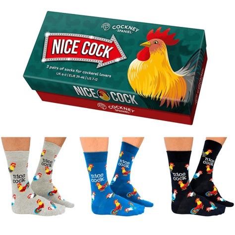 Boxed Mens Cockerel Funny Socks Ts From Handpicked