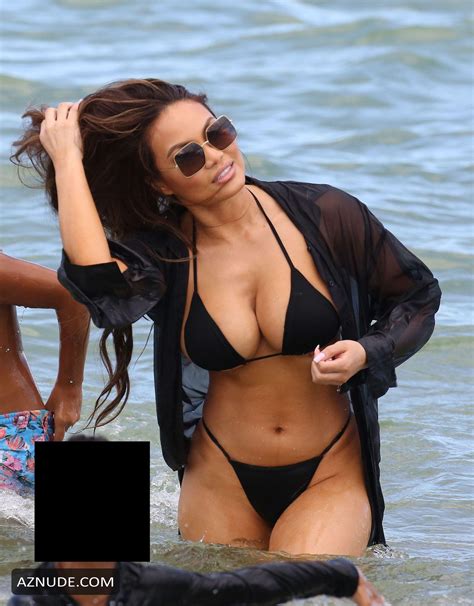 Daphne Joy Shows Off Her Unreal Curves In A Tiny Black Bikini On The