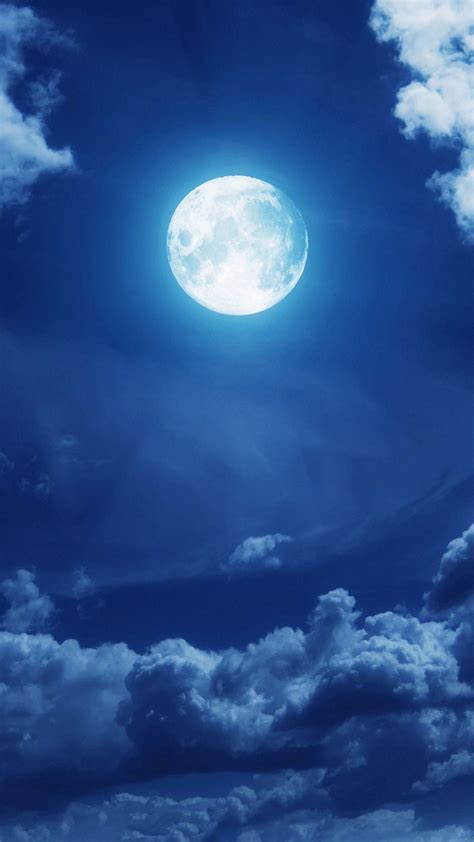 Moon Sky Mobile Wallpapers Wallpaper Cave