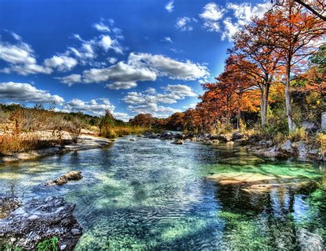 Green Frio River Fall Hdr Three Frame Hdr Pano Of The Fr Flickr