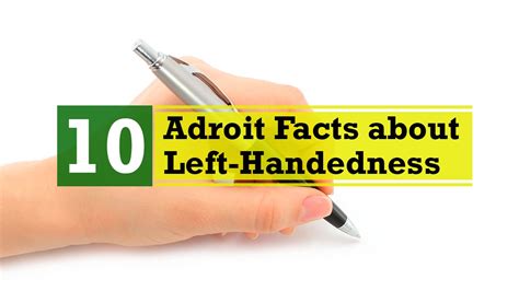 10 Adroit Facts About Left Handedness Youtube