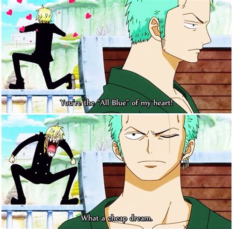 Sanji And Zoro Lol One Piece Funny One Piece Funny Moments One
