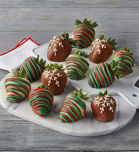 Holiday Chocolate Covered Strawberries 12 Count Harry And David