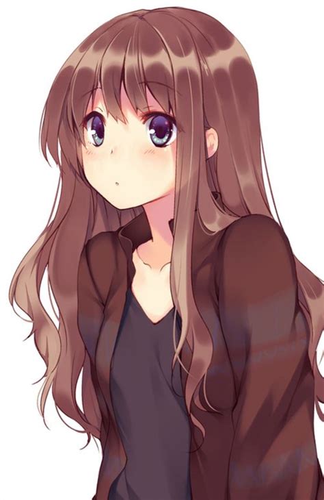 Картинки по запросу Anime Girl With Brown Hair Manga Kawaii Dessins