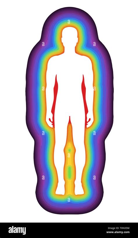 Human Body Aura Energy Chakra Illustration Spirituality Stock Photo Alamy