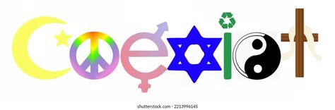 88 Coexist Religious Symbols Images Stock Photos And Vectors Shutterstock