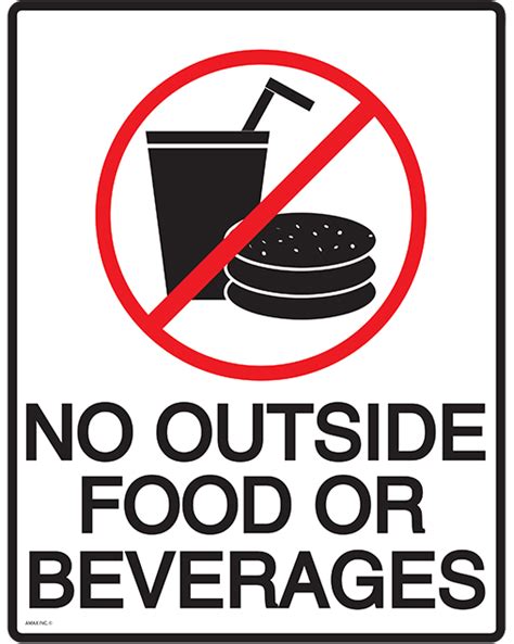 Color drawing of a sign that forbids entrance with food or drinks. No Food Or Drink Sign Printable - ClipArt Best