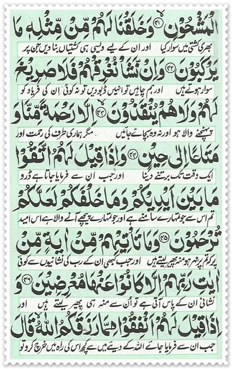 Surah Yaseen Read Holy Quran Online