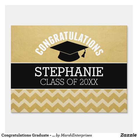 Congratulations Graduate Personalized Graduation Sign