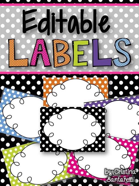 Editable Classroom Labels Name Labels Book Labels Classroom Labels