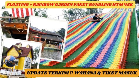 Floating Market Lembang Bandung Rainbow Slide Seluncuran Viral