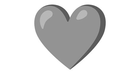 Corazón Gris Emoji