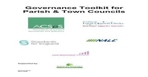 Pdf Governance Toolkit For Parish And Town Councils · Be Down Loaded