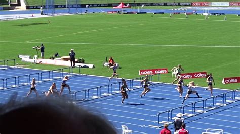 ht2 100m hurdles open women australian athletics championships olympic park sydney 7 04 2019