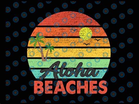 Aloha Beaches Png Framed Prints Background Wall Art Summer Design