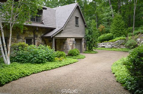 Pea Gravel Driveway In The Mountains Of North Carolina A Planters