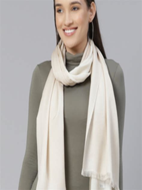 Buy Marks And Spencer Women Off White Solid Stole Stoles For Women
