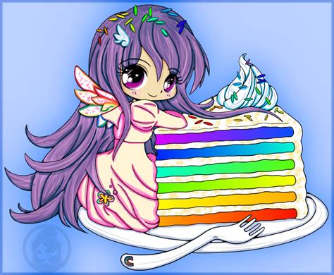 Colored Rainbow Cake Luna Lineart By Yampuff By Ashsfire On Deviantart