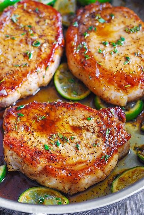 Southern fried pork chops spicy southern kitchen 7. Pan Fried Pork Chops with Honey Lime Glaze | Cooking ...