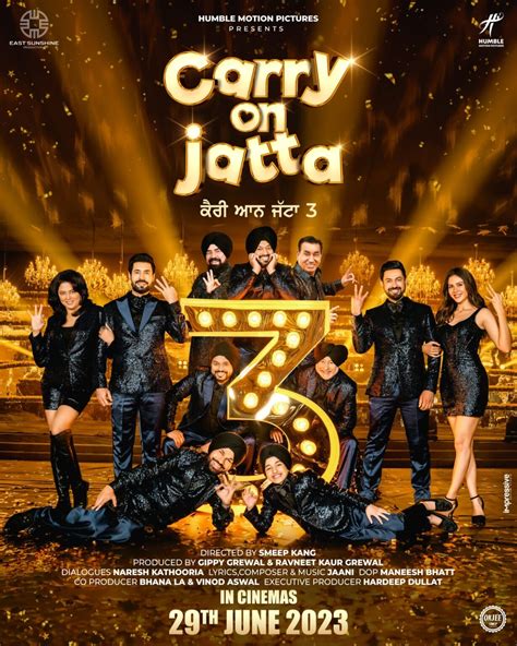 Carry On Jatta Motion Poster Released Multi Starrer Laughter Bonanza