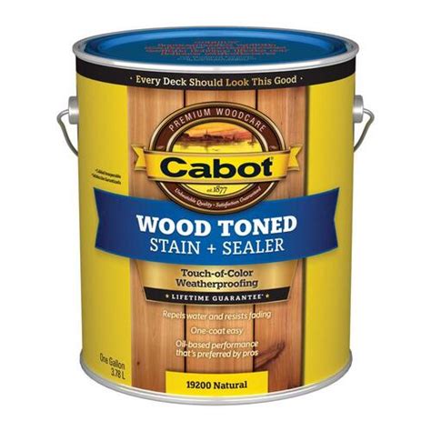 Cabot 1400019200007 Deck And Siding Stain Wood Toned Stain And Sealer